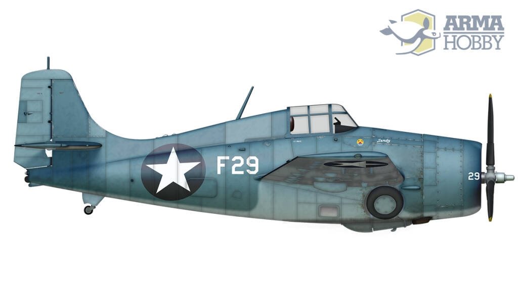 Arma Hobby 70048 F4F-4 Wildcat® Model Kit 1/72 – obrázek 3