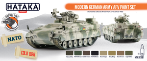 Hataka HTK-CS81 ORANGE LINE – Modern German Army AFV paint set 8x17ml – Bild 2