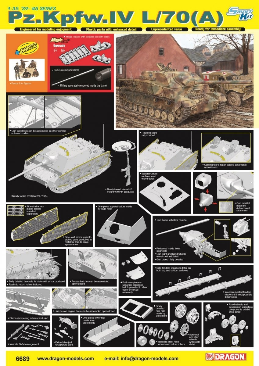 Dragon 6689 Pz.Kpfw.IV L/70(A) 1/35