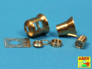 Aber 16L-08 Early muzzle brake for the barrel used on the early version of the Tiger I, King Tiger tank (Porsche turret) / Early muzzle brake used on German 8.8cm barrel Tiger I - early and Tiger II (Porsche turret) 1/16 – image 18