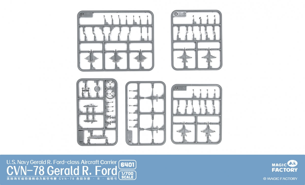 Magic Factory 6401 USS Gerald R. Ford (CVN-78) - US Navy Gerald R.Ford - class Aircraft Carrier 1/700 – obrázek 4