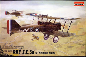 Roden 602 RAF SE5a (w/Hispano Suiza) WW1 fighter (1/32)