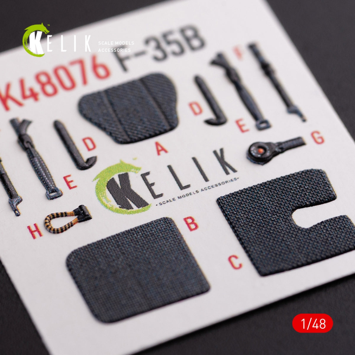 KELIK K48076 F-35B interior 3D decals for Tamiya kit 1/48 – Bild 4