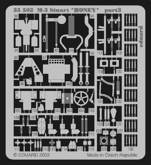 Eduard 35502 M-3 Stuart HONEY 1/35 Academy – image 2