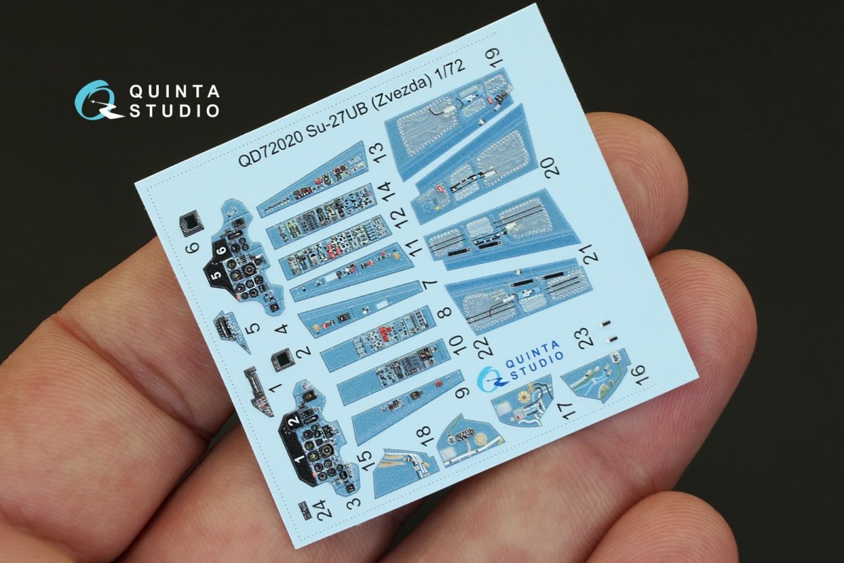 Quinta Studio QD48001 Yak-3 3D-Printed &amp;amp; colored Interior on decal paper (for 4814 Zvezda kit) 1/48 – image 2