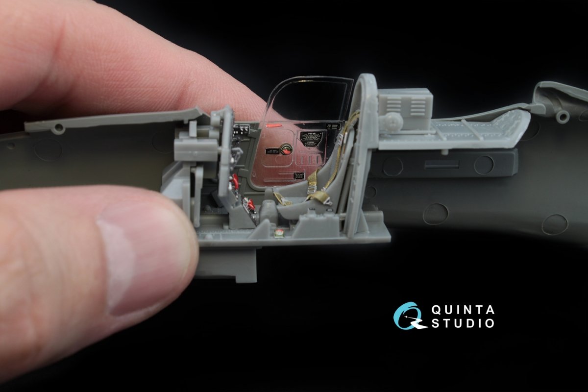 Quinta Studio QD48034 P-39Q/N 3D-Printed &amp;amp; coloured Interior on decal paper (for Hasegawa kit) 1/48 – zdjęcie 7