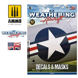 AMMO of Mig Jimenez 5217 The Weathering Aircraft Issue 17. DECALS &amp;amp; MASKS (English)