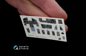 Quinta Studio QD48039 F-15C 3D-Printed &amp;amp; colored Interior on decal paper (for GWH kit) 1/48 – immagine 8