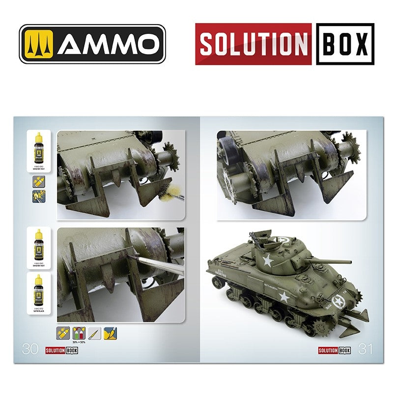 AMMO by Mig Jimenez 7728 SOLUTION BOX 22 – WWII USA ETO. Colors and Weathering System – immagine 9