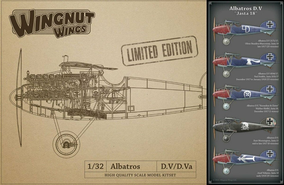 Wingnut Wings 32901 Albatros DV &amp;quot;Jasta 18&amp;quot; 1/32