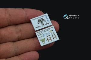 Quinta Studio QD72125 Harrier Gr.3 late 3D-Printed colored Interior on decal paper (Airfix) 1/72 – image 4