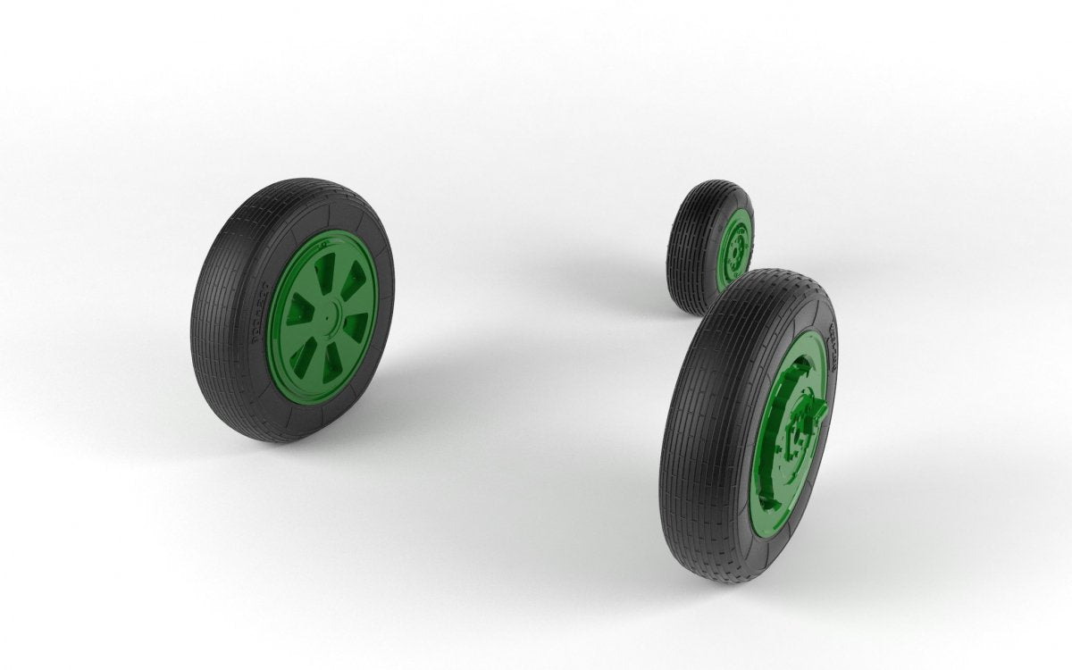 Armory Models AW48028 Mikoyan MiG-21 Fishbed wheels w/ weighted tires, mid production 1/48 – obrázek 4