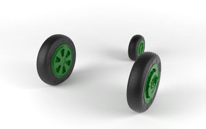 Armory Models AW48028 Mikoyan MiG-21 Fishbed wheels w/ weighted tires, mid production 1/48 – obrázek 4