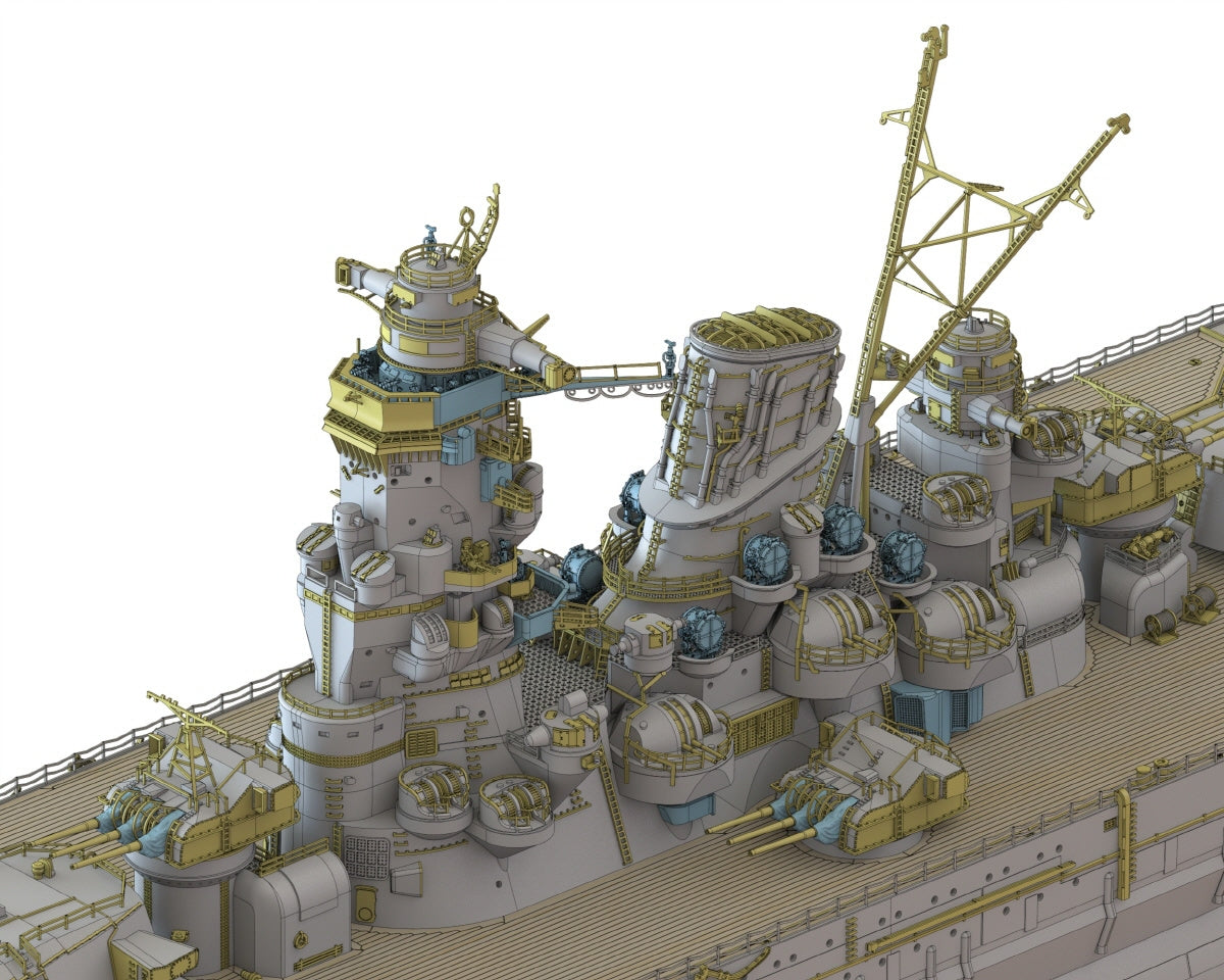 Pontos 70003R1 IJN Battleship Yamato 1941 1/700 – image 14
