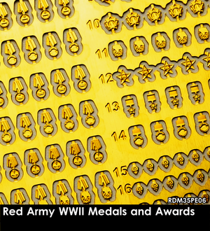 RADO Miniatures RDM35PE06 Red Army WW II Medals and Awards 1/35 – image 2