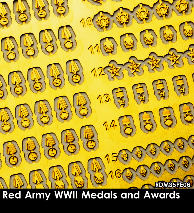 RADO Miniatures RDM35PE06 Red Army WW II Medals and Awards 1/35 – image 2