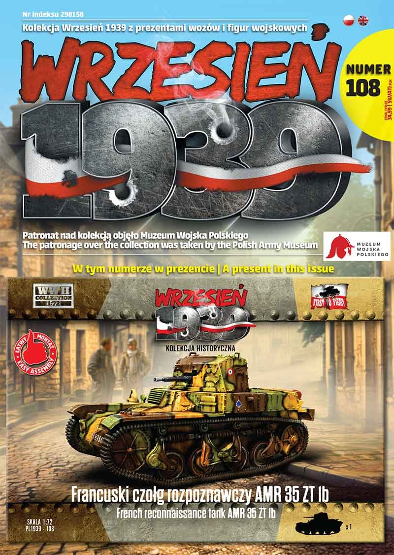 First To Fight PL108 French Reconnaissance Tank AMR 35 ZT 1b 1/72
