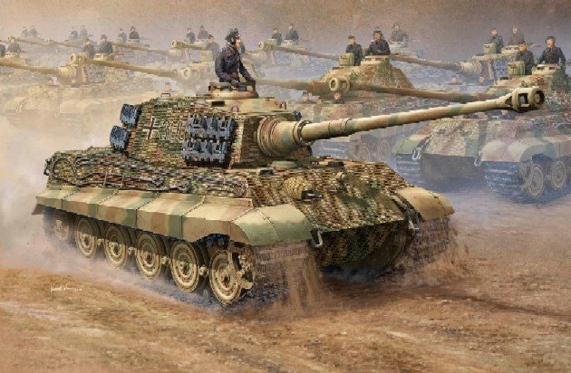 Trumpeter 00910 German Kingtiger 2in1 (Henschel Turret Porsche Turret) 1/16