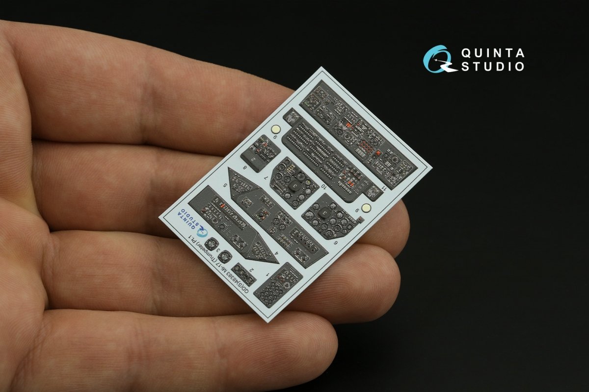Quinta Studio QDS-48383 Mi-17 3D-Printed &amp;amp; colored Interior on decal paper (Trumpeter) (Small version) 1/48 – image 3