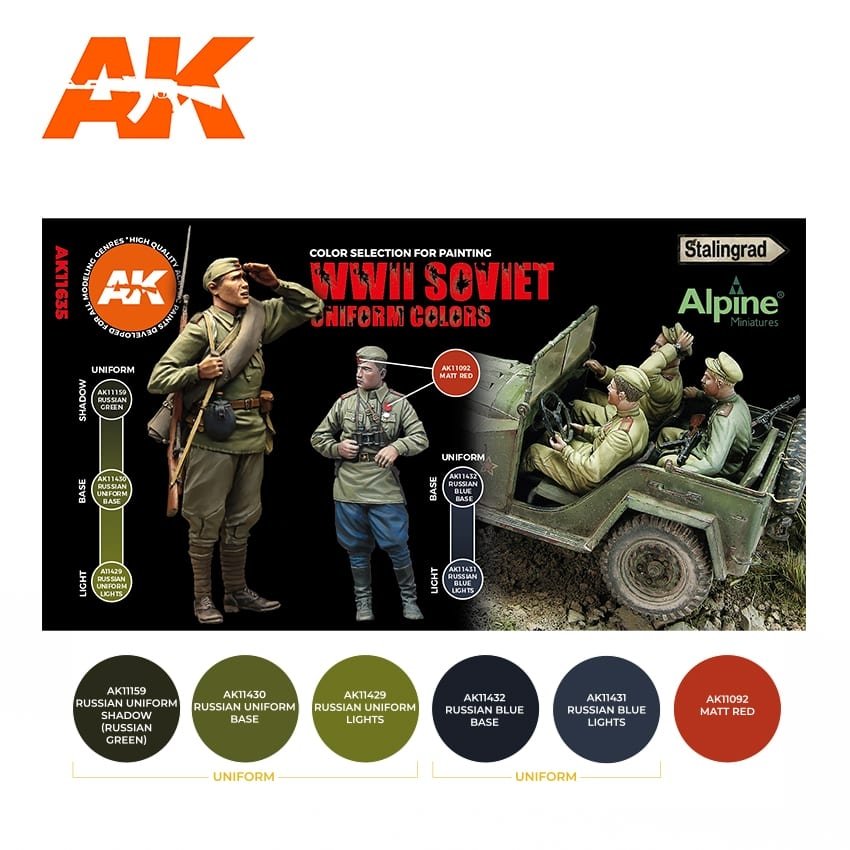 AK Interactive AK11635 COULEURS D&amp;#39;UNIFORME SOVIÉTIQUE DE LA SECONDE GUERRE MONDIALE  – image 2