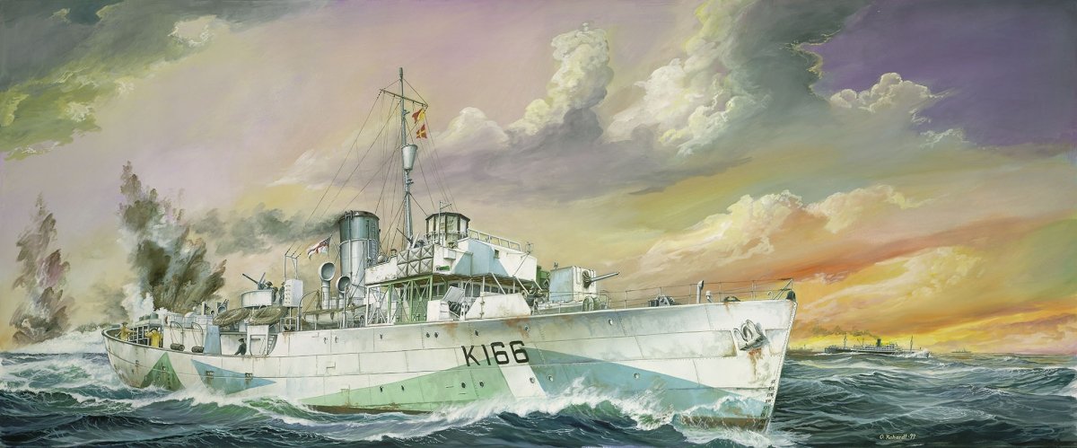 Revell 00451 Flower Class Corvette Technik 1/72 – immagine 3
