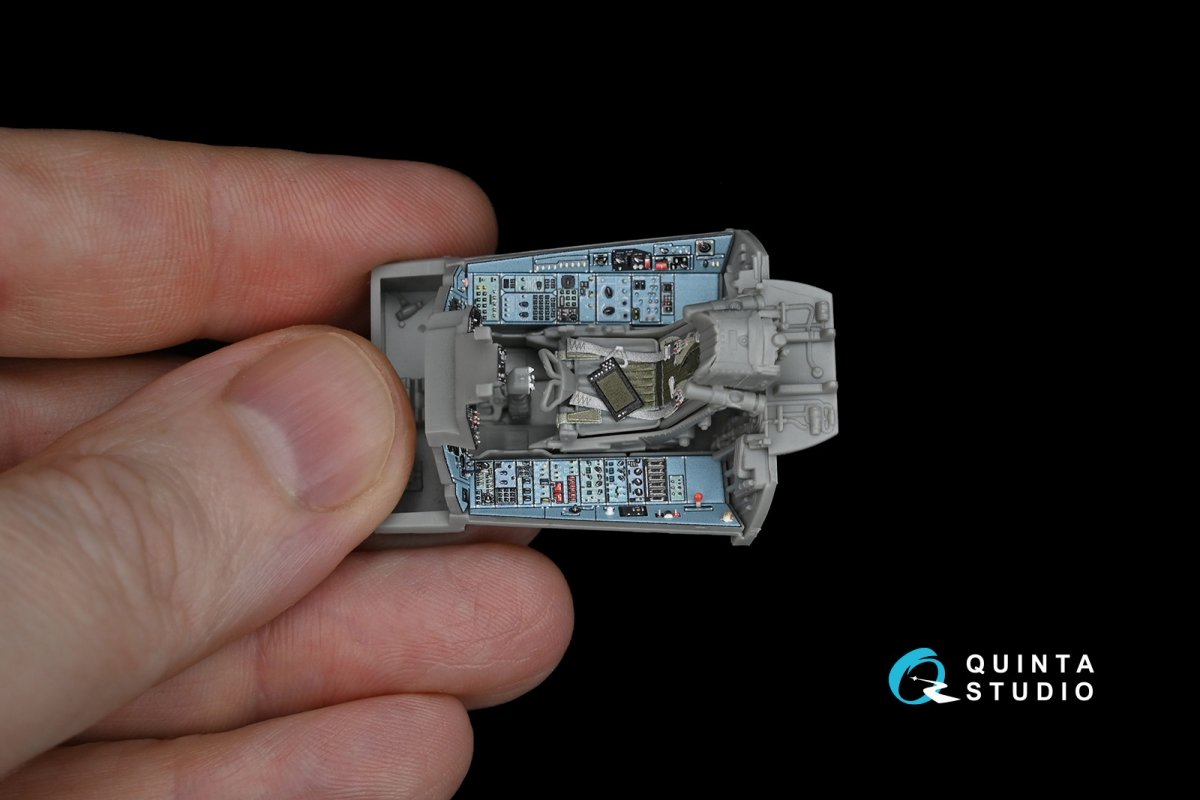 Quinta Studio QD48172 Su-33 3D-Printed &amp;amp; colored Interior on decal paper (for Kinetic kit) 1/48 – image 5