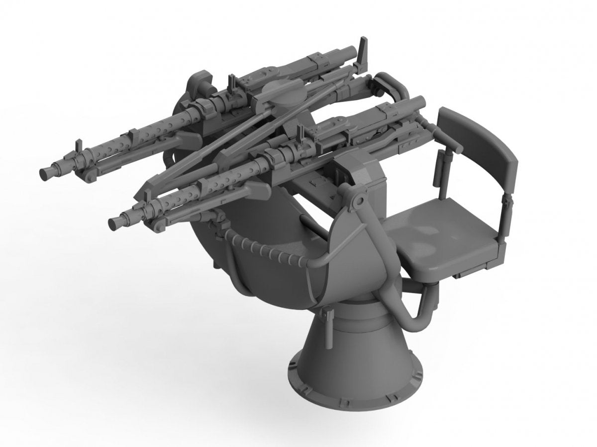 ICM 35714 Zwillingssockel 36 WWII German Anti-aircraft Machine gun Mount 1/35 – obrázek 2