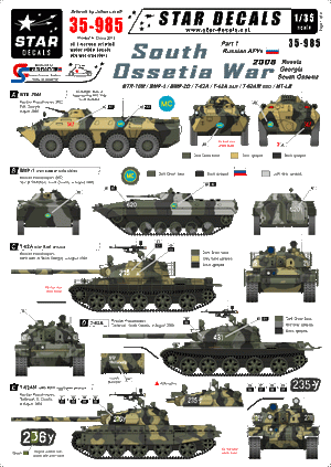 Star Decals 35-985 South Ossetia War 2008 1 1/35