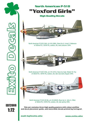 EXITO ED72008 Yoxford Girls - North American P-51D Mustang 1/72