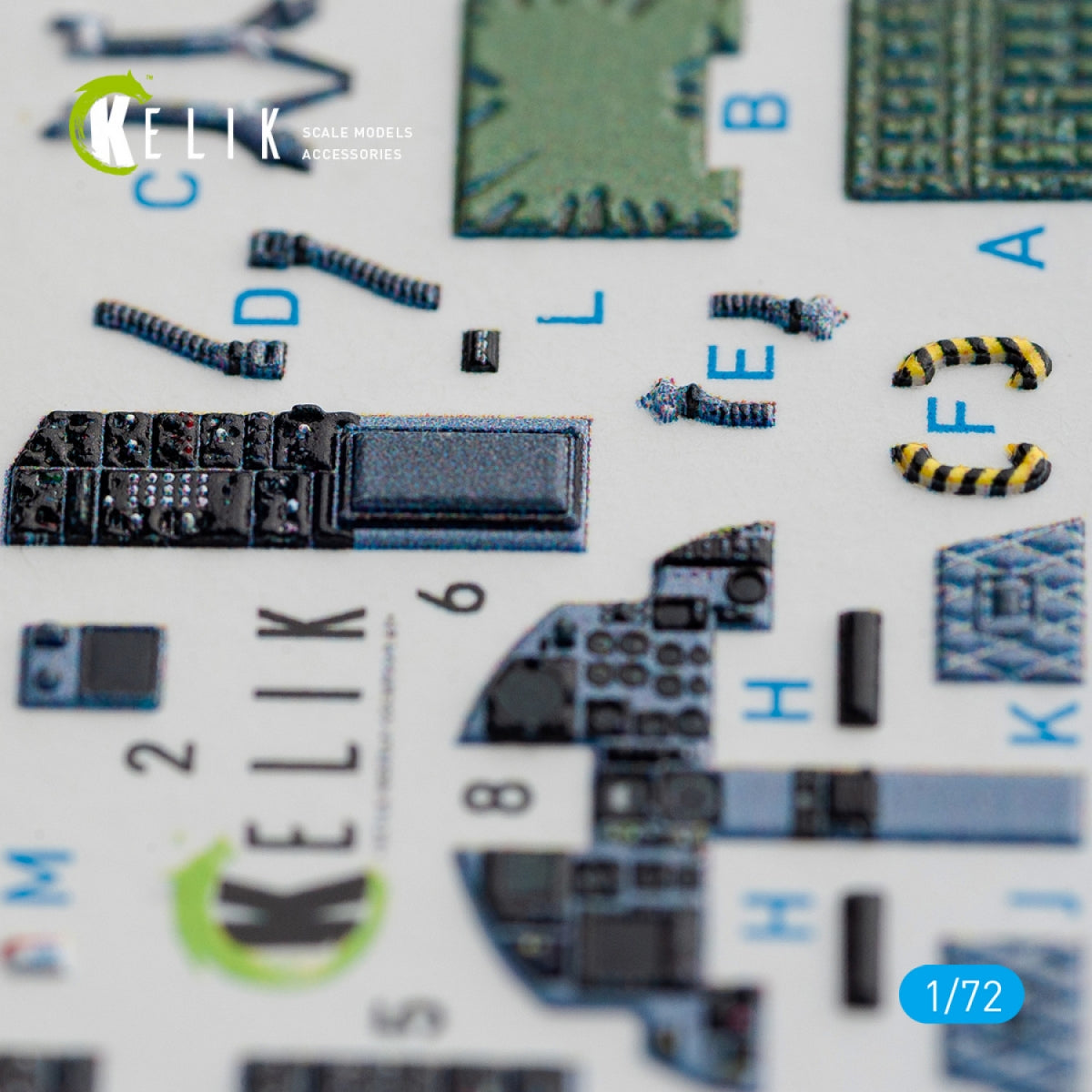 KELIK K72072 F-15C EAGLE INTERIOR 3D DECALS FOR HASEGAWA KIT 1/72 – Bild 6