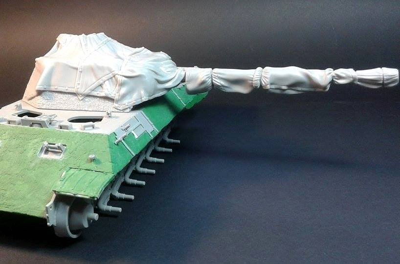 Panzer Art RE35-420 Panther A/G turret with Zeltbahn camouflage net 1/35 – image 4