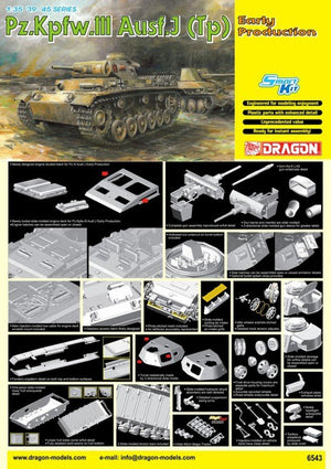 Dragon 6543 Pz.Kpfw.III Ausf.J (Tp) Early Production 1/35 – Bild 2
