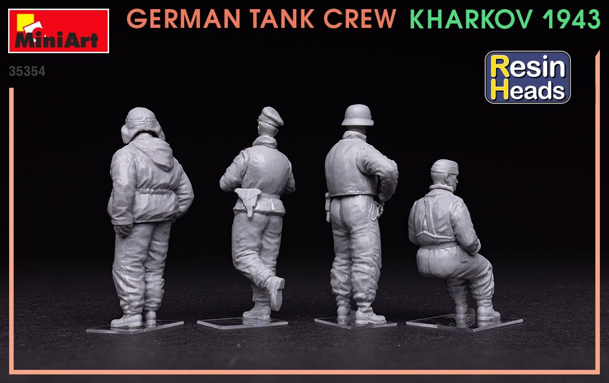 MiniArt 35354 German Tank Crew Kharkov 1943 (Resin Heads) 1/35 – Bild 5