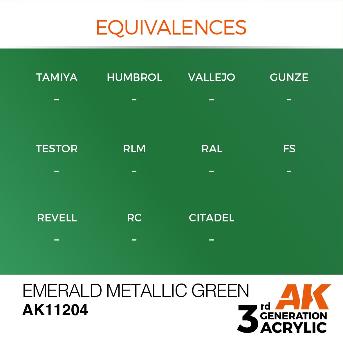 AK Interactive AK11204 EMERALD METALLIC GREEN – METALLIC 17ml – image 3