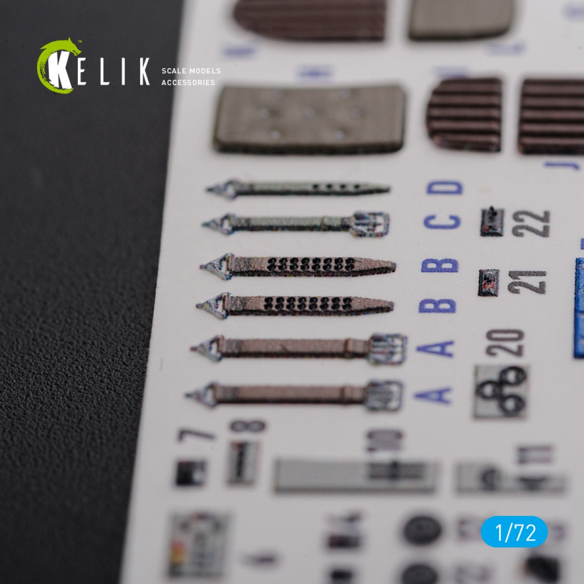 KELIK K72107 KI-21 interior 3D decals for ICM kit 1/72 – image 8