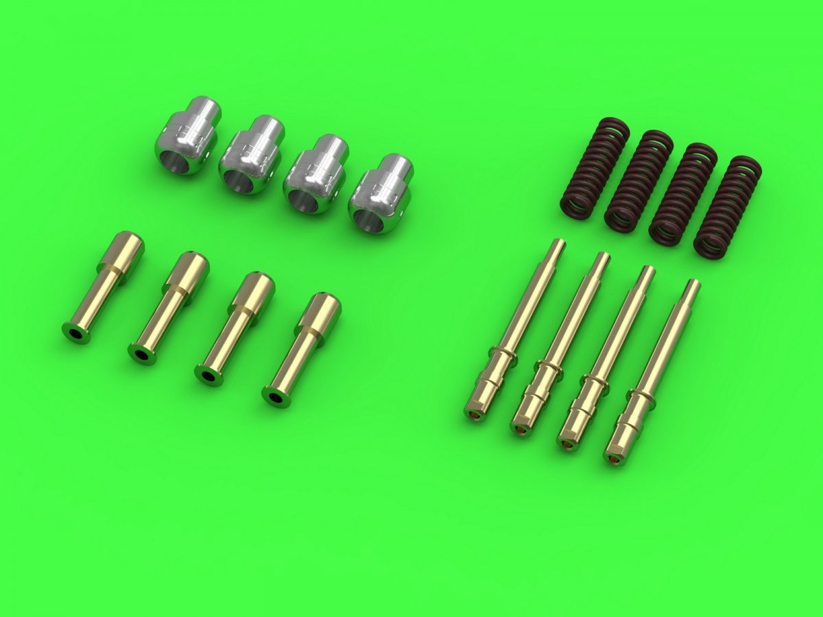 Master AM-24-015 Hawker Typhoon Mk IB - early type cannons (without guards) with round spring (4 pcs.) (1/24) – image 3