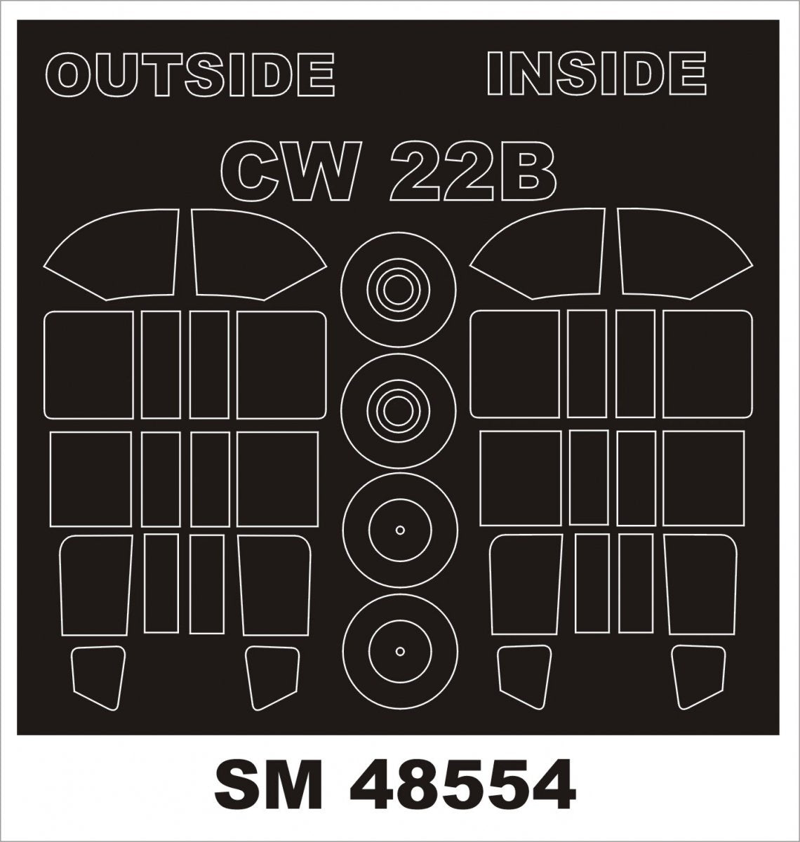 Montex SM48554 CW-22B for DORA WINGS 1/48