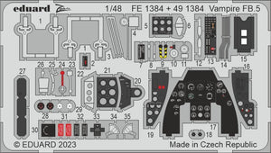 Eduard BIG49394 Vampire FB.5 AIRFIX 1/48 – imagen 3