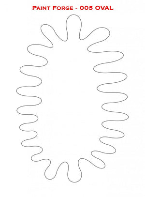 Paint Forge PFST005M STENCIL - OVAL – immagine 2