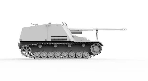 Border Model BT-024 Sd.Kfz. 164 Nashorn Early/Command w/4 figures 1/35 – immagine 4