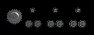 Panzer Art RE35-786 Pz.Kpfw II a Road wheels set 1/35 – zdjęcie 2