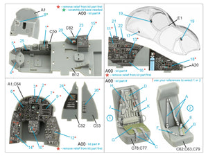 Quinta Studio QD48406 Mi-24 Nato Hind 3D-Printed &amp;amp; colored Interior on decal paper (Trumpeter) 1/48 – Bild 2