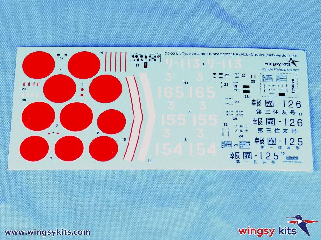 Wingsy Kits D5-03 IJN Type 96 carrier-based fighter II A5M2b “Claude” (early) 1/48 – image 10