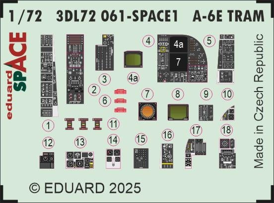 Eduard 3DL72061 A-6E TRAM SPACE TRUMPETER 1/72 – imagen 3
