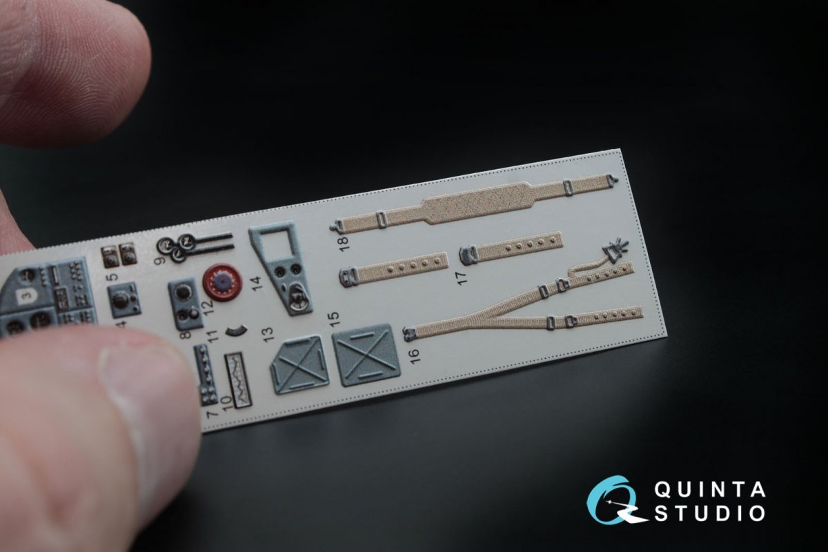 Quinta Studio QD48020 IL-2 3D-Printed &amp;amp; coloured Interior on decal paper (for Tamiya kit) 1/48 – zdjęcie 6