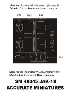 Montex SM48045 Jak-1B ACCURATE MINIATURES