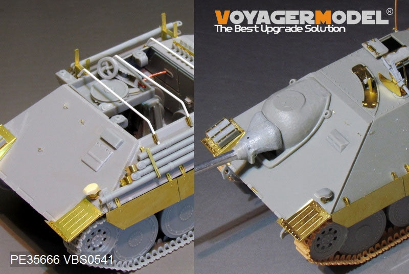Voyager Model PE35666B WWII German Hetzer Tank Destroyer (includes a metal barrel) For DRAGON 6030 1/35 – image 10