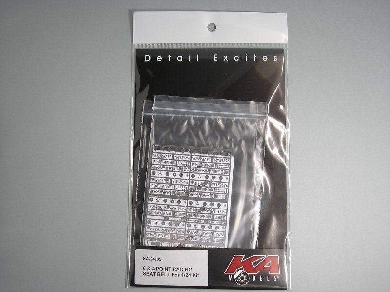 KA Models KA-24005 6&amp;4 Point Racing Seat Belt Set 1/24