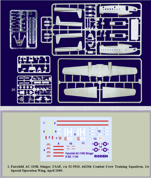 Roden 322 Fairchild AC-119K Stinger 1/144 – image 2