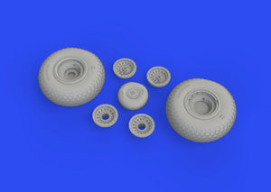 Eduard 648642 B-17 wheels cross tread HK Models 1/48 – immagine 2